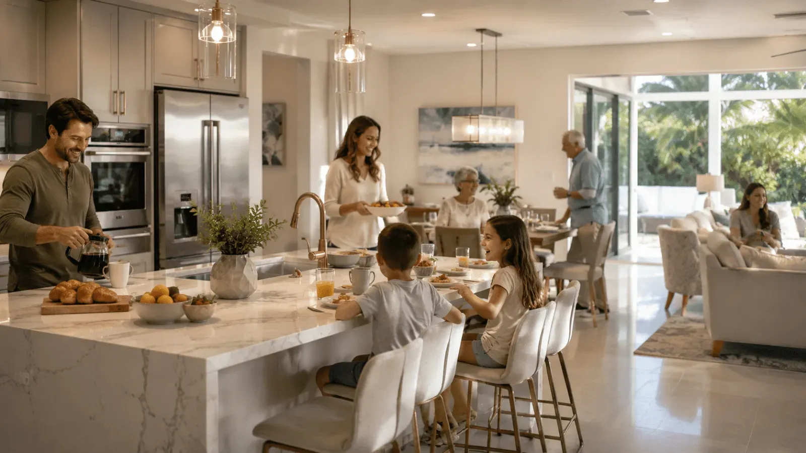 Kitchen Remodel for a Large Family: